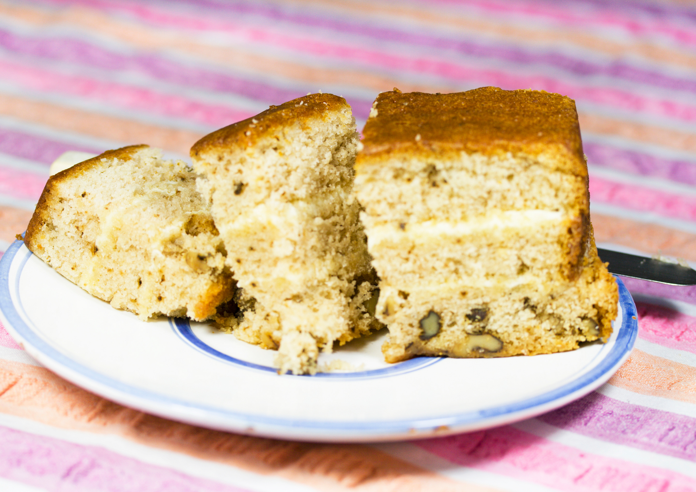 Torta all’arancia e noci