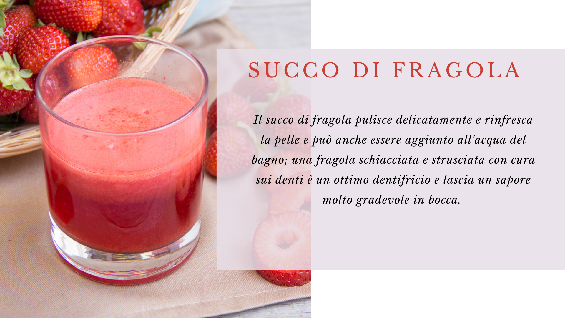 Succo di fragola Succo di fragola