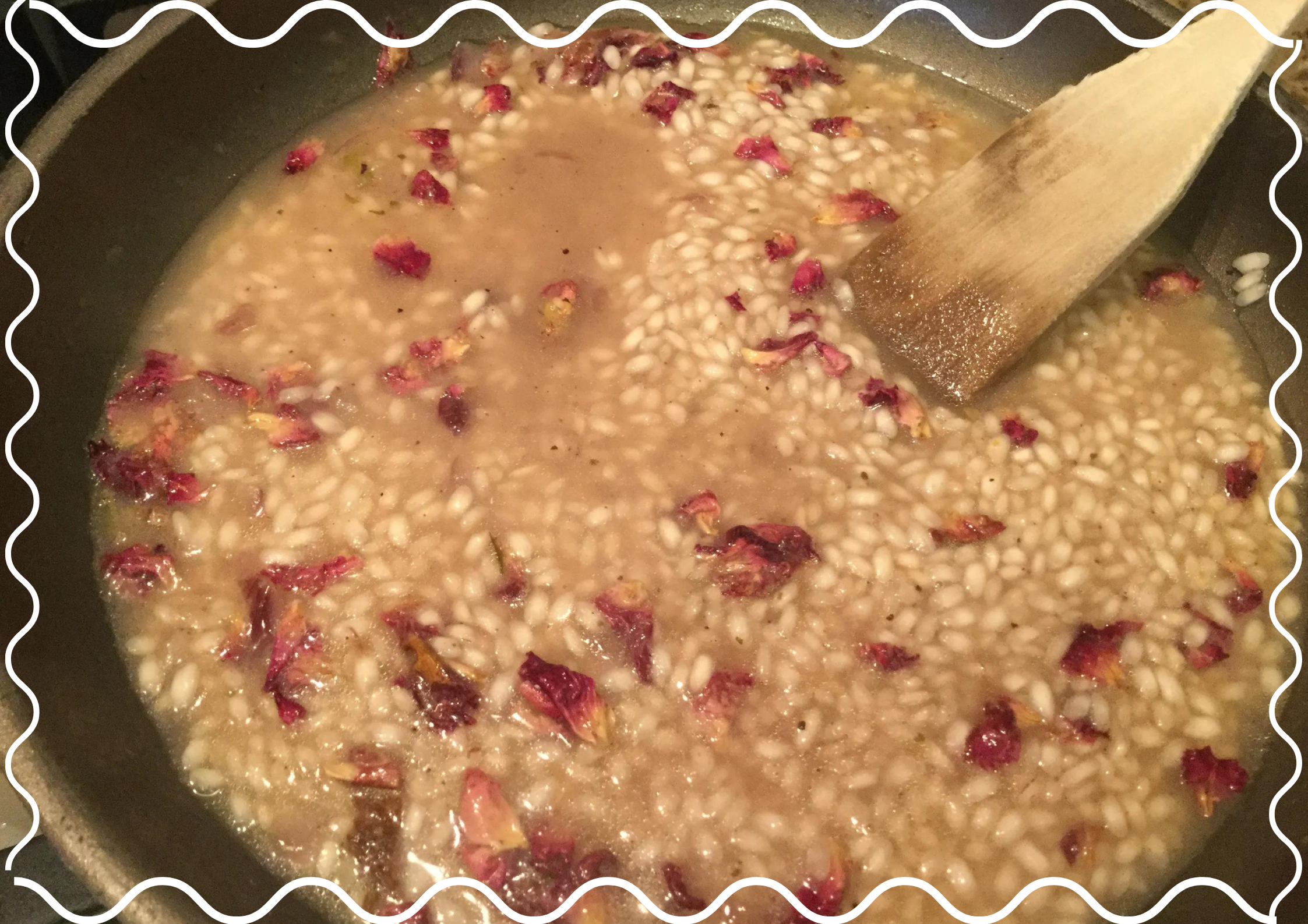 Risotto al radicchio ed ibisco